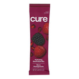 Single Cure Hydration stick in Berry Pomegranate flavor, made with organic coconut water and pink Himalayan salt