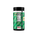 Side view of Energy Original CAFFEINE-FREE Eggnog (20 servings) showing nutrition facts and product highlights like no added sugar and immune support.