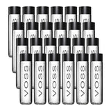VOSS Still 375ml – multi-pack display of sleek, cylindrical glass bottles for premium hydration.