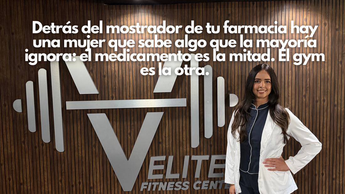 Detrás del mostrador de tu farmacia hay una mujer que sabe algo que la mayoría ignora: el medicamento es la mitad. El gym es la otra.