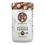 Evolve Real Plant-powered Classic Chocolate Flavor Protein Powder  - 16 Oz