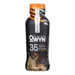 OWYN Pro Elite Protein Shake 35g – Chocolate Peanut Butter flavor, plant-based, ready-to-drink bottle with zero sugar and complete amino acids.