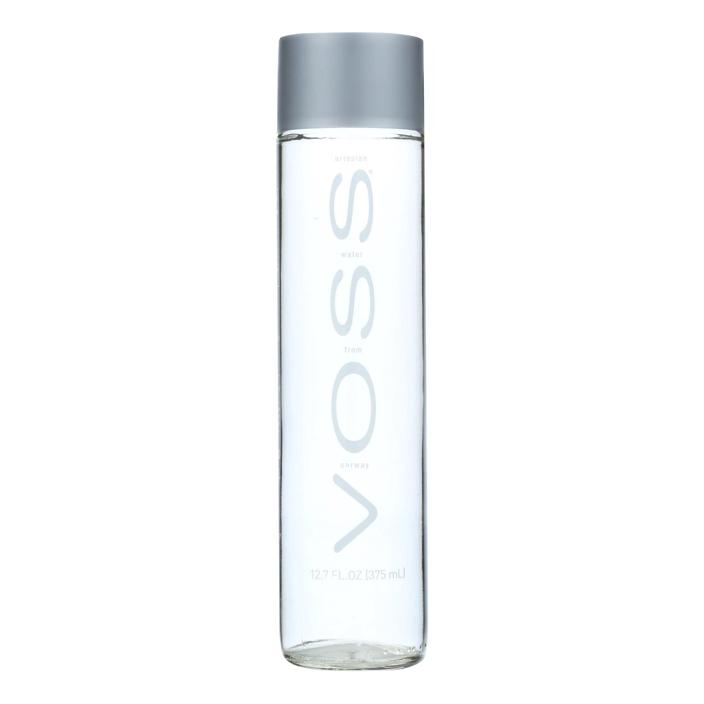 VOSS Still 375ml glass bottle with minimalist design – pure artesian water for everyday hydration.