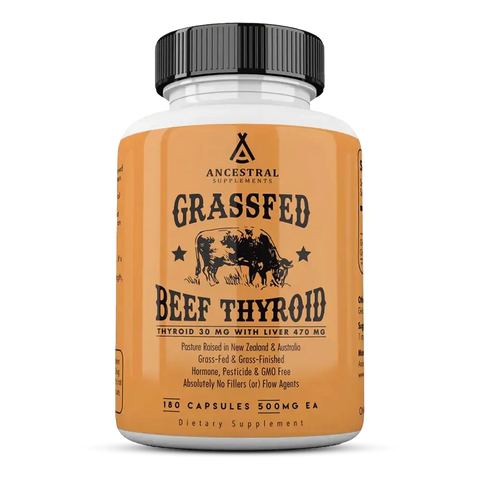 Grass Fed Beef Thyroid - Ancestral Supplements