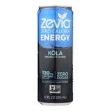 Zevia Zero Sugar Energy Drink, Kola, 12 oz Cans (12-Pack)