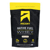 Ascent Vanilla Bean Whey Protein – 25g clean protein and 5.5g BCAAs per serving in a 2 lb pouch, ideal for muscle recovery and athletic performance.