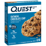 Quest - Bar Oatmeal Chocolate Chips - Case Of 12 - 2.12 Oz