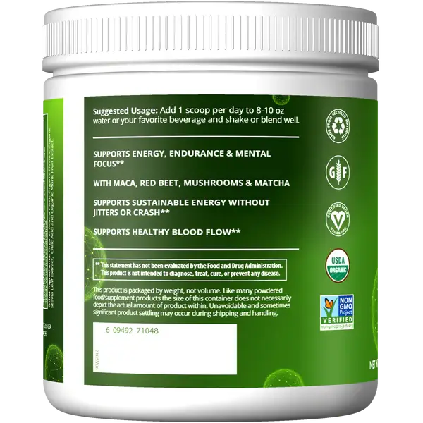 Organic Pre-Workout Island Fusion Flavored