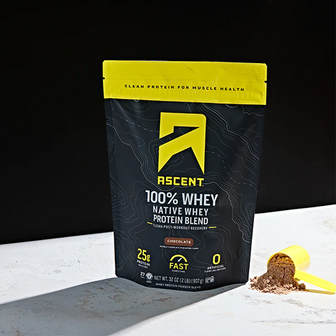 Ascent Native Fuel Chocolate Whey Protein Powder - 2 Lb