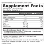 Supplement Facts panel of Equip Prime Protein showing protein content per serving and natural ingredient profile.