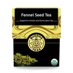 Fennel Seed Tea display with full front label, USDA Organic certified and fennel seeds for digestion support

