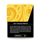 Zen Cleanse Blend story panel with soothing yellow swirl design and message on natural detox support

