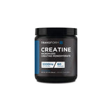 TransformHQ Creatine Monohydrate Supplement 5000mg per serving, 60 servings per container, unflavored for clean strength and active living.