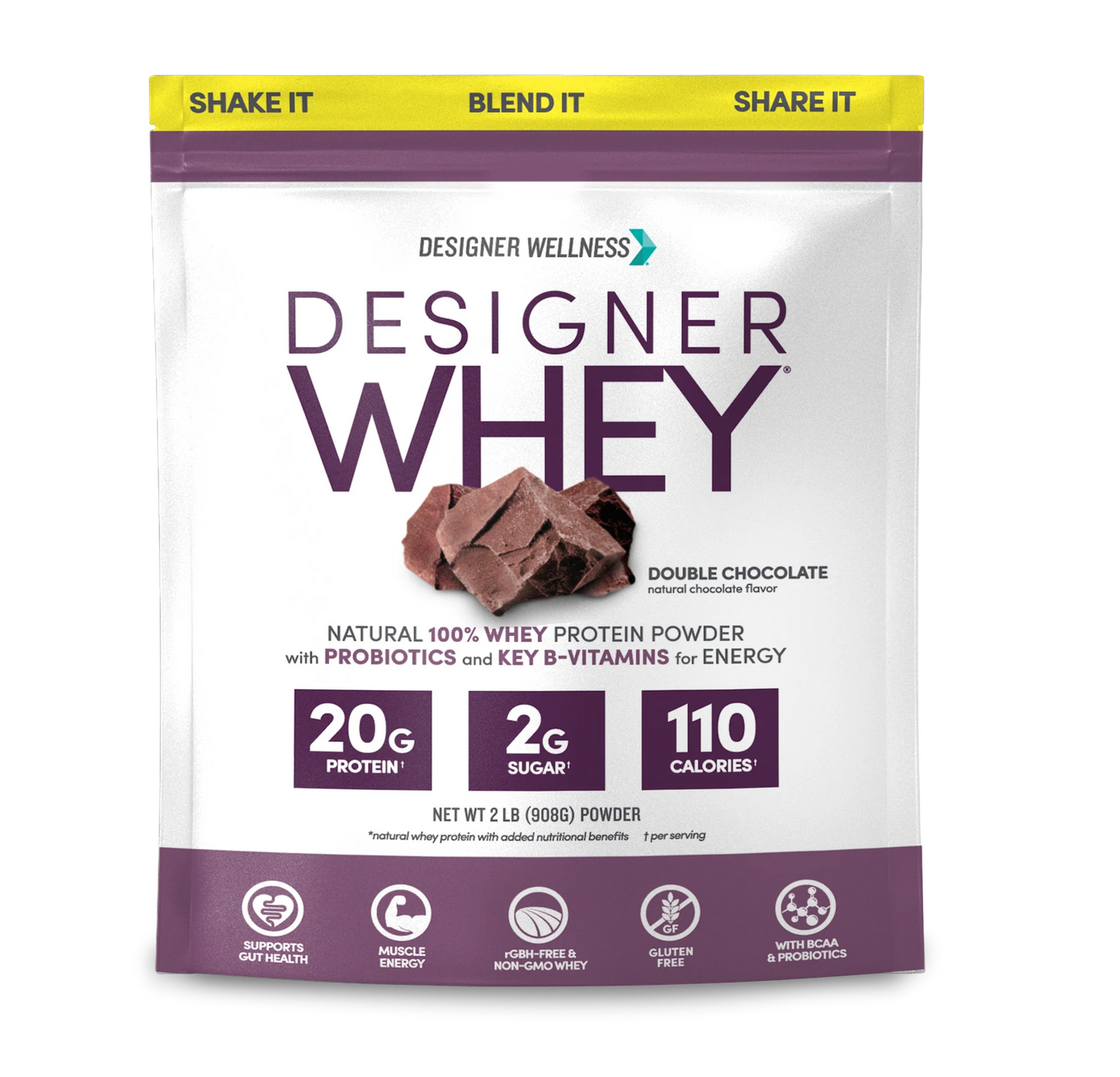 Designer Whey - Protein Powder - Chocolate - 2 Lbs