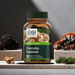Organic immune support capsules with mushrooms and herbs, daily wellness supplement