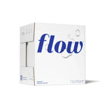 Flow Alkaline Spring Water 6-pack box with sustainable, recyclable packaging
