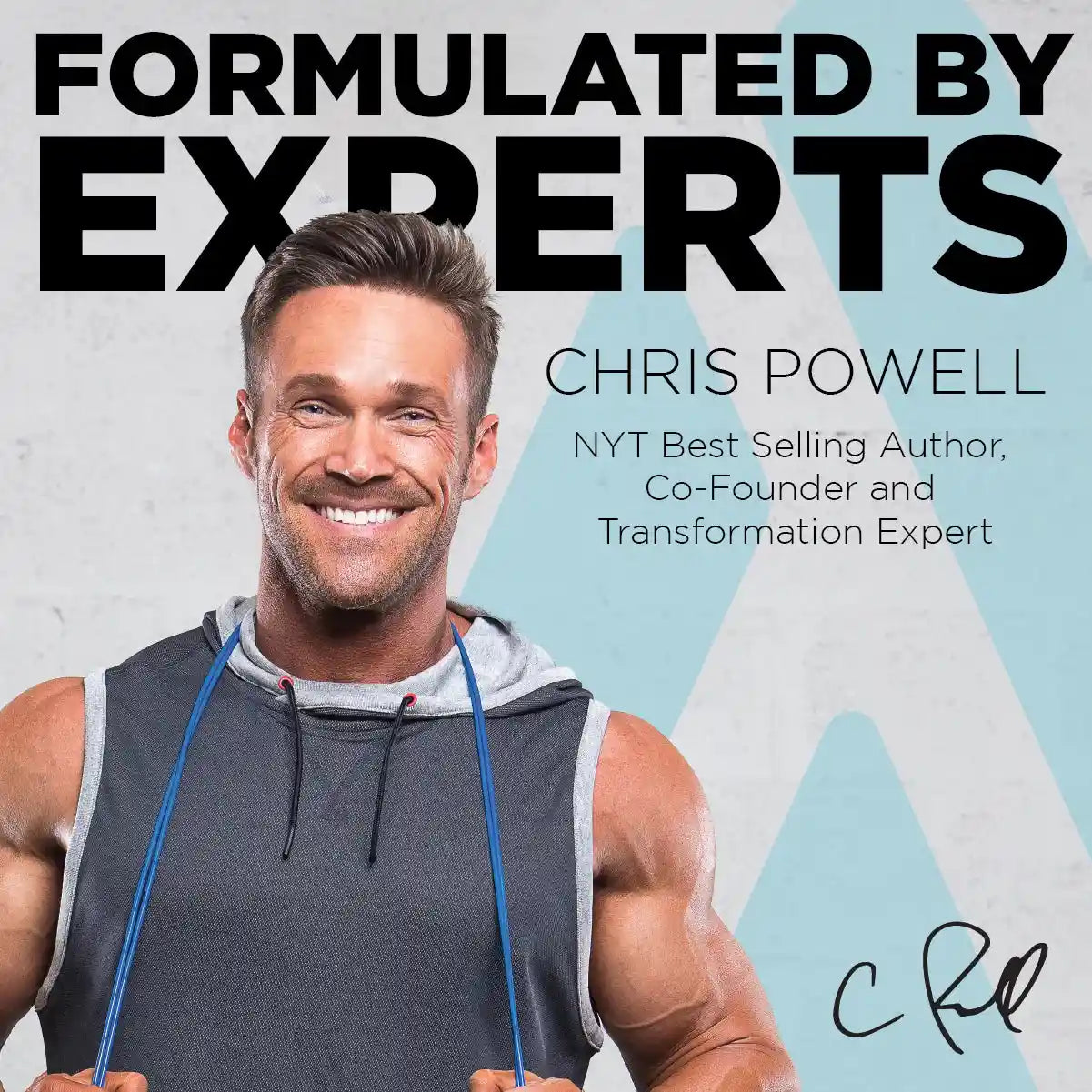 TransformHQ Creatine Monohydrate formulated by expert Chris Powell, promoting clean strength and fitness performance for active living.