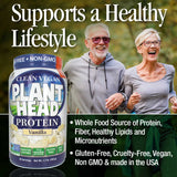Genceutic Naturals Plant Head Protein Vanilla supports a healthy lifestyle with 15g plant-based protein, digestive enzymes, and gluten-free vegan formula.