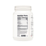 Nutrition facts label for TypeZero Vanilla Grass-Fed Whey Protein showing 140 calories, 24g protein, and 2g sugar per serving for mindful fitness nutrition.