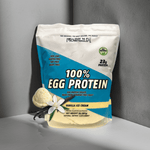 100% Egg Protein Powder Vanilla Ice Cream Flavor 2lb bag front view

