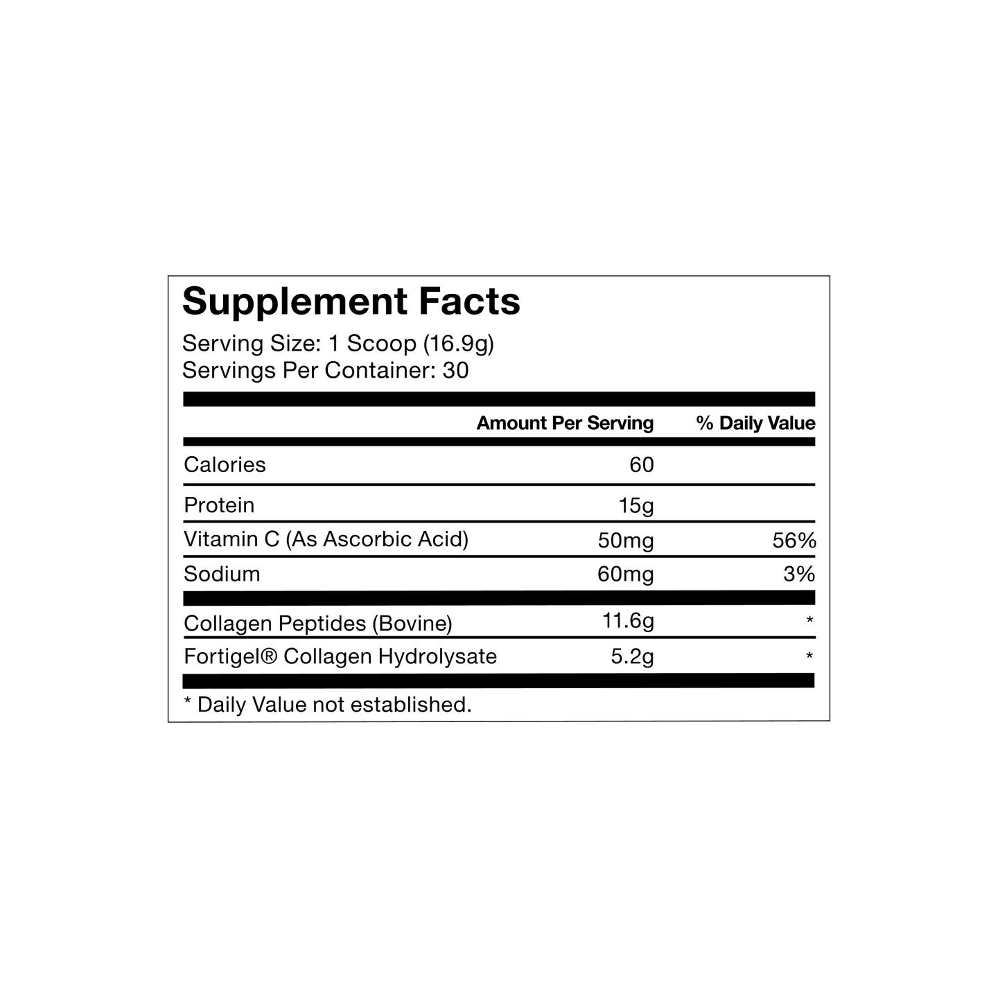 Collagen Peptides - Momentous logo in black, suitable for branding health and fitness supplement products in e-commerce listings.