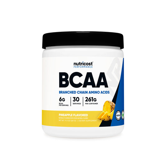 BCAA Powder - Pineapple (30 Servings) | Nutricost