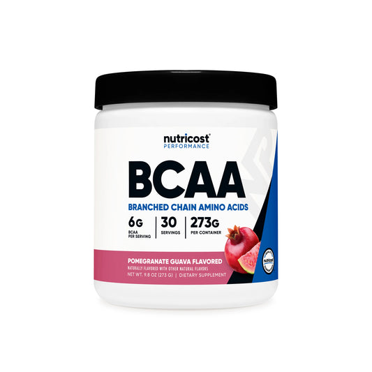 BCAA Powder - Pomegranate Guava (30 Servings) | Nutricost