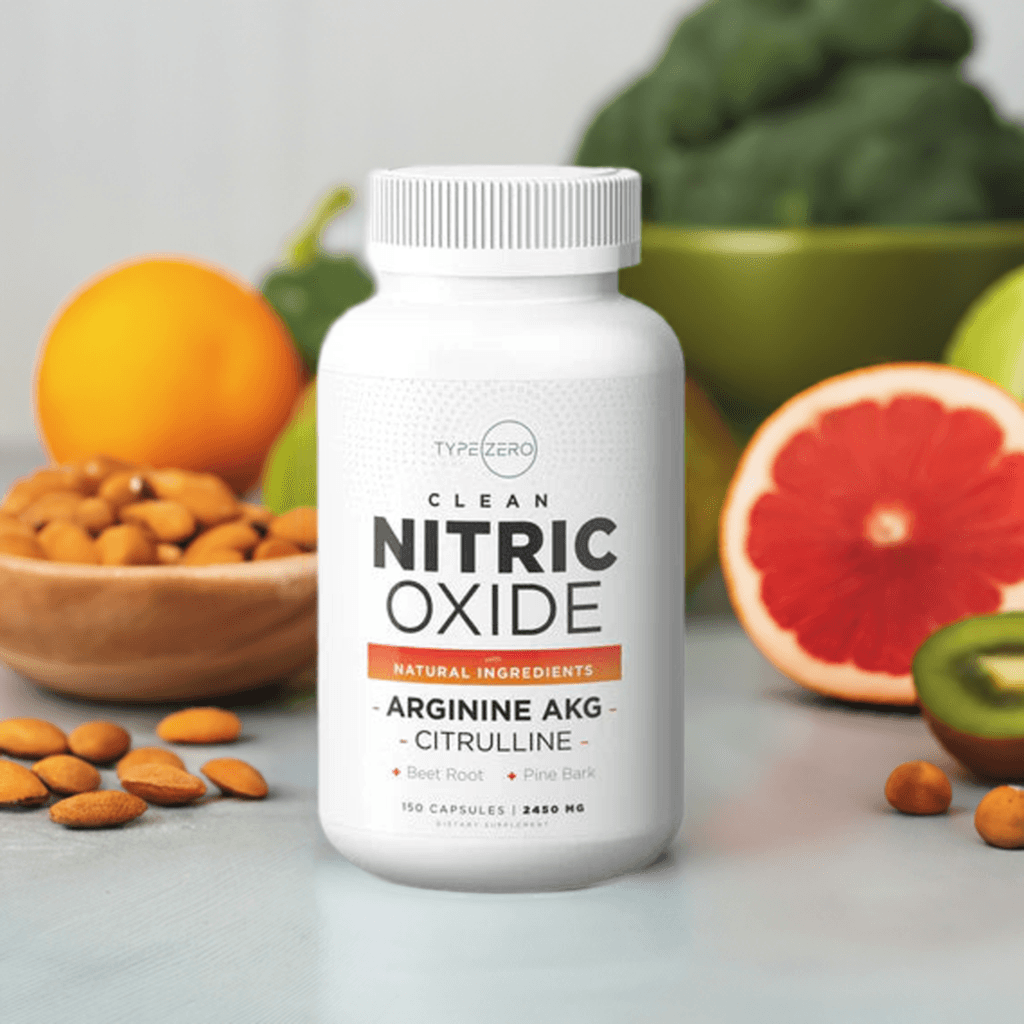 Type Zero Nitric Oxide Capsules with fruits and nuts