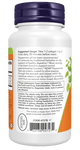 Back label of NOW Peppermint Oil Enteric Softgels showing supplement facts and ingredients

