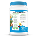 Organic Plant Protein Powder Vanilla Bean with 50 superfoods including antioxidants, vitamins, and minerals for overall wellness.