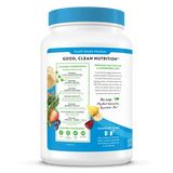 Organic Plant Protein Powder Vanilla Bean with 50 superfoods including antioxidants, vitamins, and minerals for overall wellness.