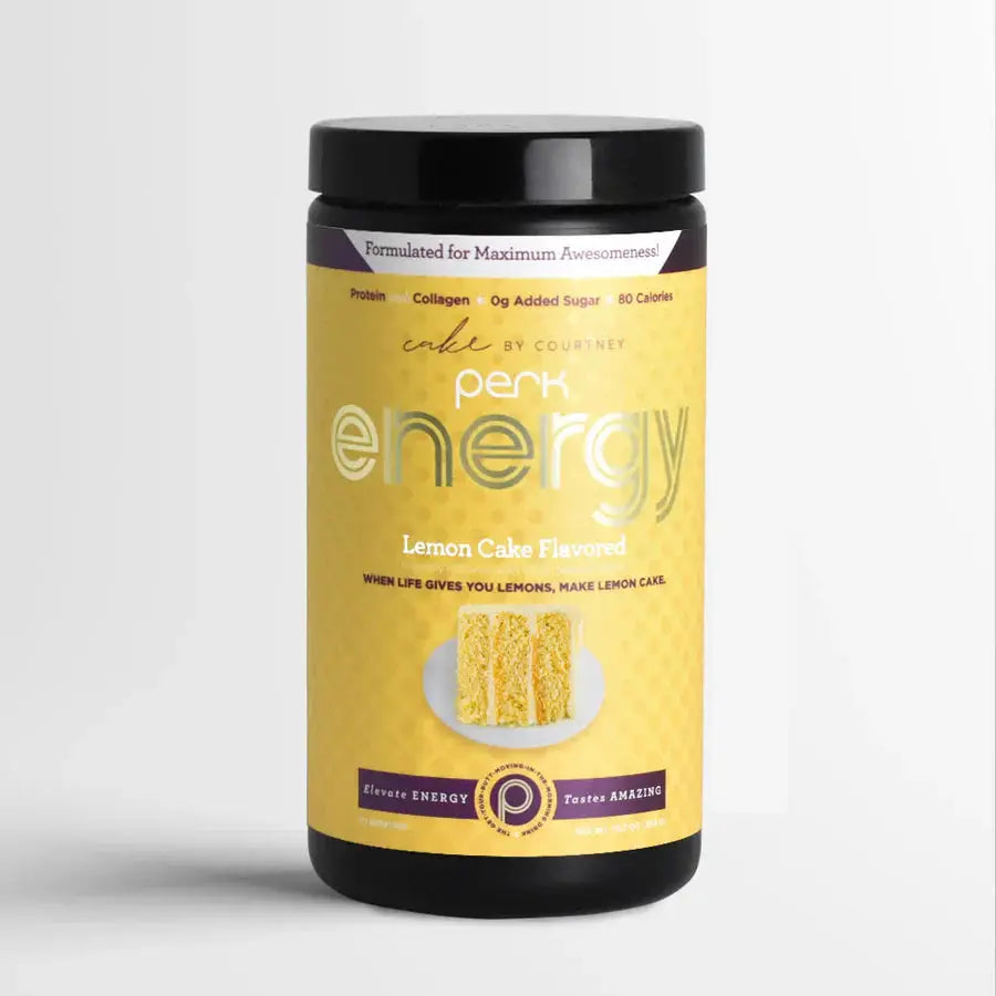Perk Energy Lemon Cake protein and collagen drink