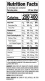 Nutrition facts panel of Probar Banana Nut Bread Meal Bar showing calories, protein, and fiber content