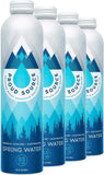 Proud Source Alkaline Spring Water 12-pack in recyclable aluminum bottles USA.

