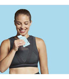 "Active woman enjoying RXBAR Vanilla Almond Protein Bar as a post-workout snack"


