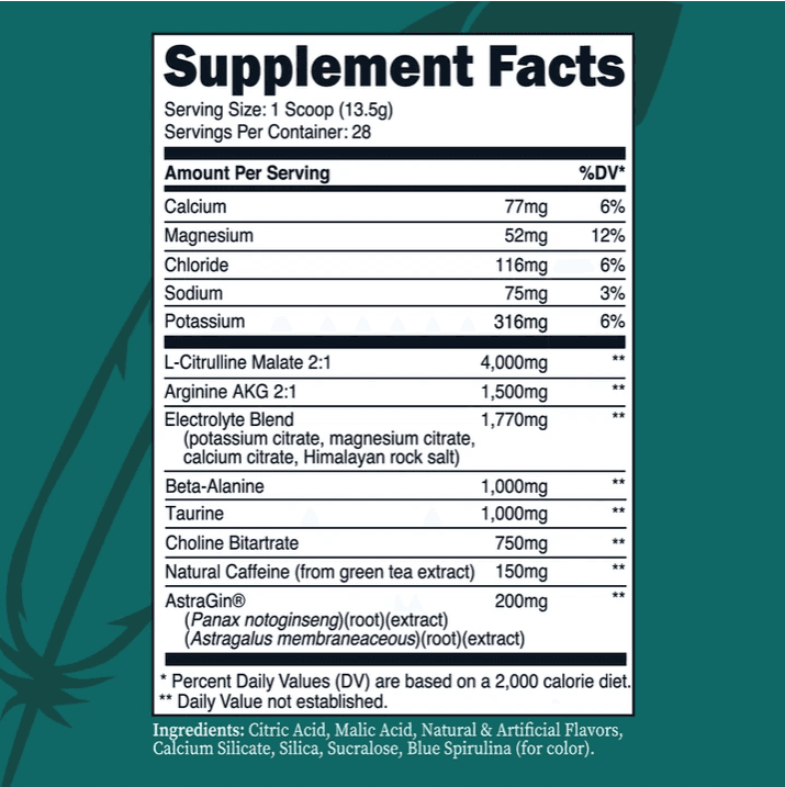 PreWorkout - Blue Raspberry- NativeFirst Nutrition