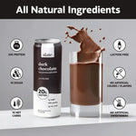 Slate Milk Dark Chocolate Shake with all-natural ingredients, 20g protein, zero sugar, and real cocoa.