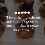 5-star customer review stating: "This is the smoothest protein I've ever had. The flavor is amazing."