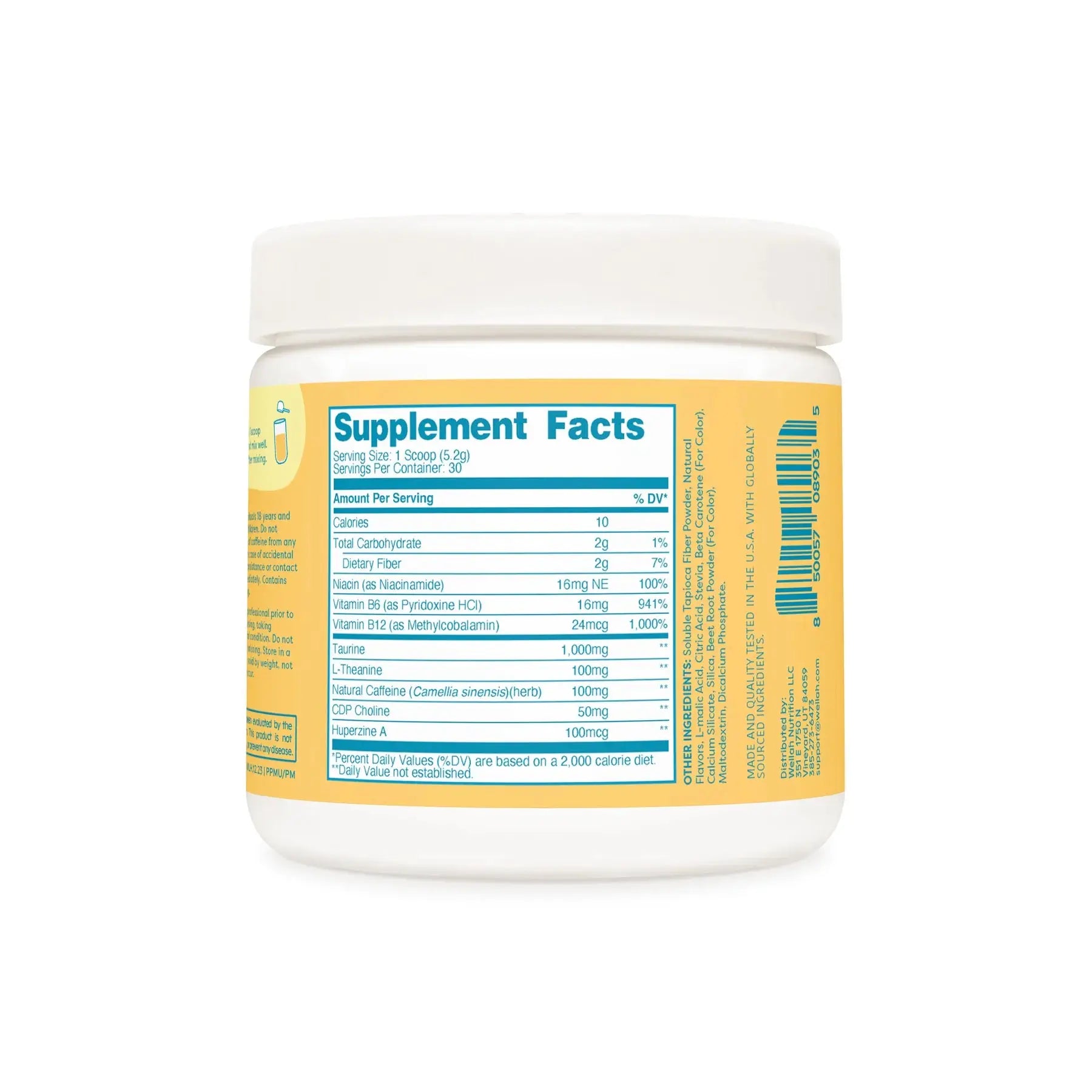 Perfect Pick-Me-Up Energy Complex (Peach Mango) 30 Serv - Wellah