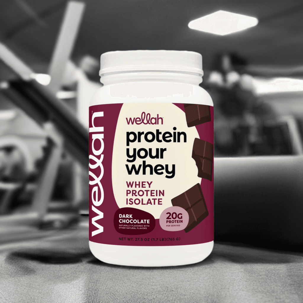 Wellah Protein Your Whey in fitness environment