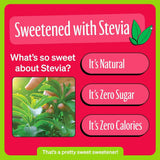 Zevia Energy Drink highlights stevia sweetener benefits: natural, zero sugar, and zero calories, perfect for health-conscious energy seekers.