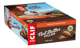 Clif Nut Butter Filled Chocolate Peanut Butter Bars 12-pack, organic energy snack for fitness, healthy lifestyle, and mindful eating.