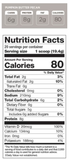 Nutrition facts for Pumpkin Butter Pecan Latte