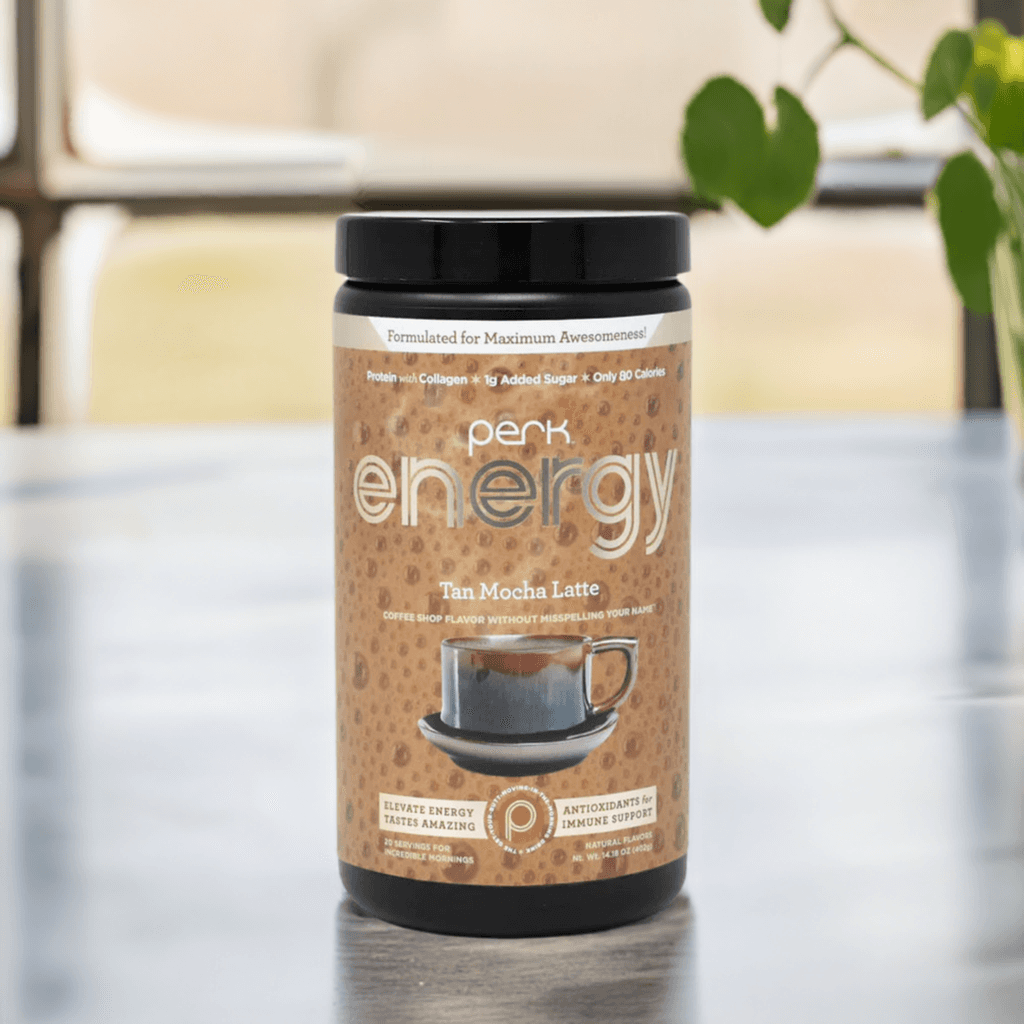 Perk Energy Mocha Latte (20 Servings)–Delicious, Energy Boosting Drink ...
