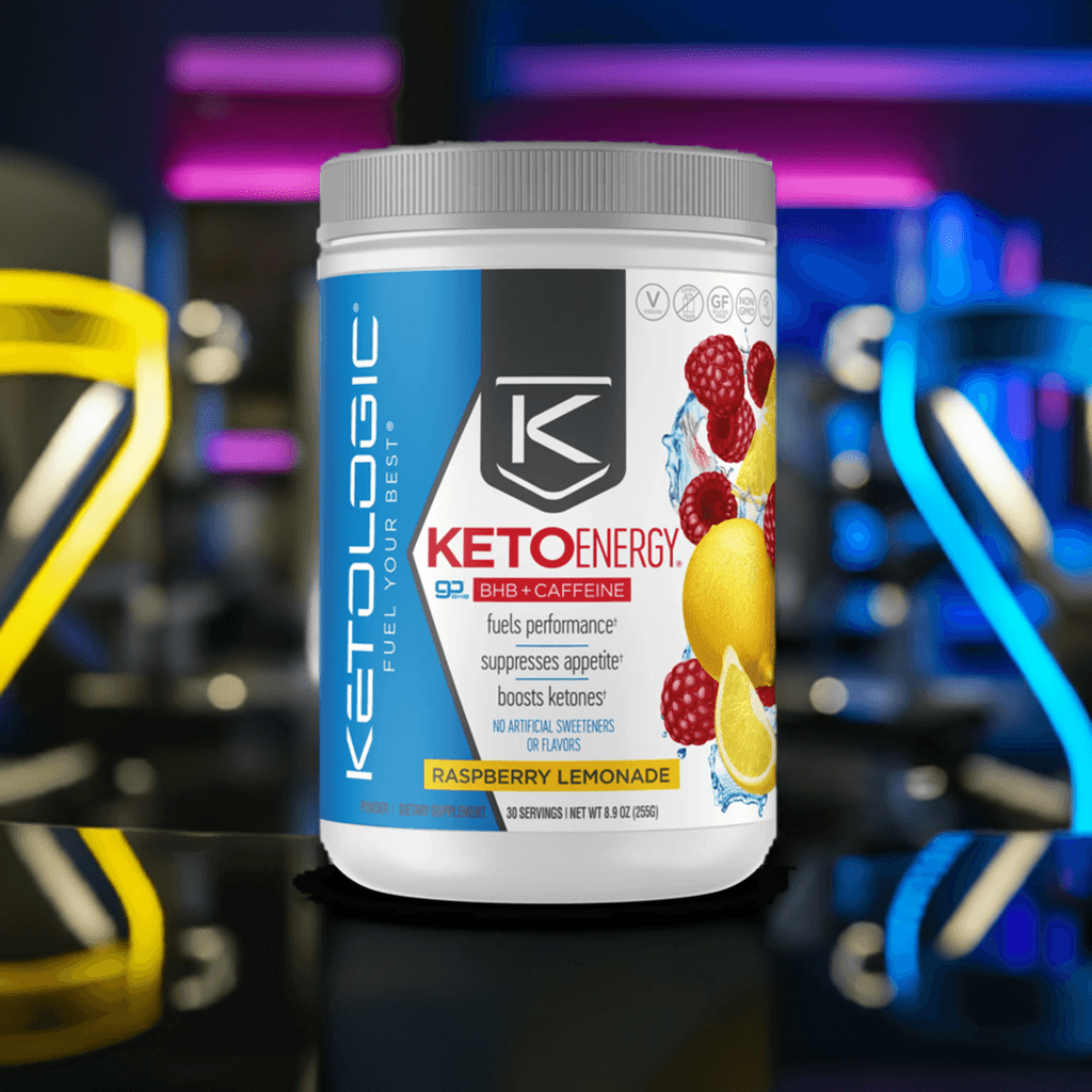 KetoEnergy BHB + Caffeine (30 Servings) Raspberry Lemonade - Ketologic