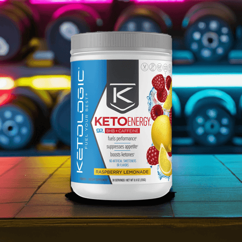 KetoEnergy BHB + Caffeine (30 Servings) Raspberry Lemonade - Ketologic