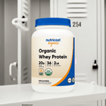 Whey Protein Powder Organic (Unflavored) - Nutricost