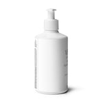 Side view of Velite Essentials Lotion - Vegan Hand Body Care bottle, displaying sleek, minimal packaging for clean beauty appeal.