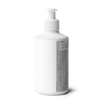 Back view of Velite Essentials Citrus Fresh Body Wash showing ingredient list and certifications, supporting transparency in clean beauty products.