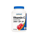 Premium Vitamin C with Rose Hips Capsules - Nutricost - Velite Armor